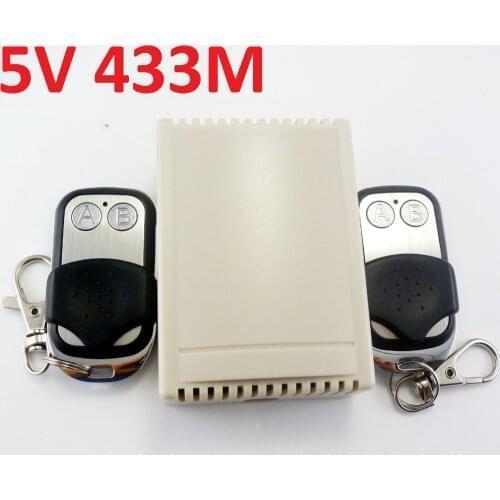 CE029B*1+CJ002*2 DC 5V 433mHz 2 Channel Wireless Delay Relay Remote Controller