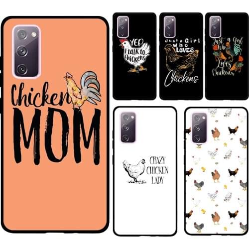 Loves Chickens chicks pattern Soft Case For Samsung Galaxy S21 Ultra S20 FE Note 20 Note 10 Plus S8 S9 S10 Phone Cover