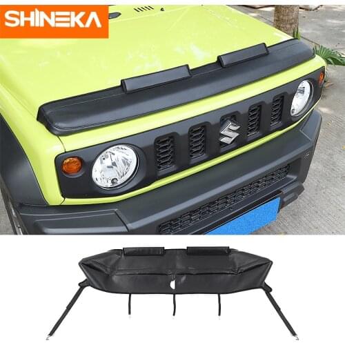 SHINEKA Car Covers For Suzuki Jimny 2019+ Canvas Car Engine Hood Decoration Covers Protection Accessories For Suzuki Jimny 2019