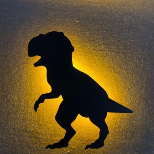 Dinosaur Led Lamp Sound Control Switch Silhouette Christmas Intdoor Night Light Baby Room Lovely Novelty Led Light