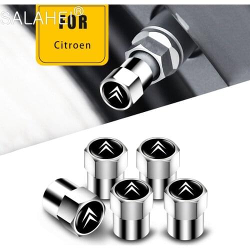For Citroen C2 C3 C4 C5 ZX Quatre Saxo Xsara Jimny 1.6 5Pcs/set Universal Car Style Motorcycle Bike Wheel Tires Valve Stem Caps