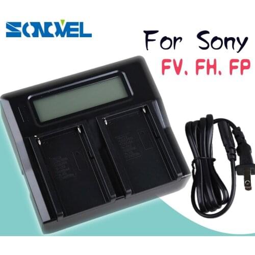 Dual Channel Battery Charger LCD For Sony NP-FV100 FV70 FV50 NP-FP90 FP70 FP70 FP60 PF51 FP50 NP-FH100 FH70 FH60 FH50 FH40 FH30