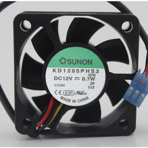 Brand new original KD1205PHS3 12V 0.7W 5CM 5015 2-wire silent cooling fan