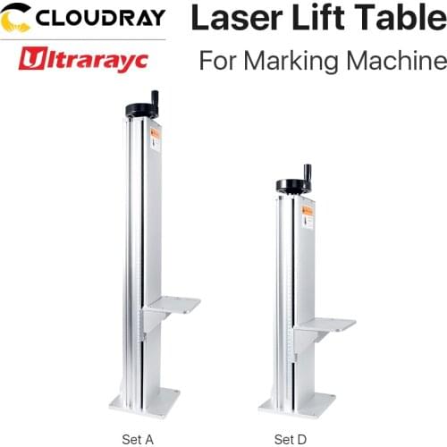 Ultrarayc Fiber Laser Marking Part Z Axis Tifting Table Height 500 & 800mm with Motor for DIY 1064nm Fiber Marking Part