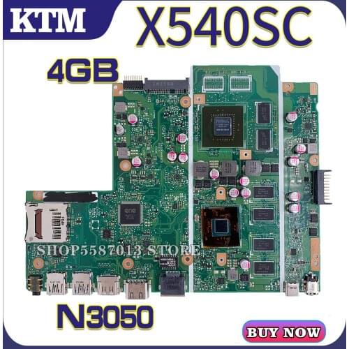 KEFU Motherboards X540S Laptop motherboard for ASUS X540SC F540S X540SCA F540SC original mainboard 100% Tested N3050