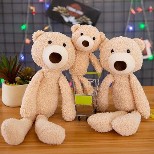 Cute Bear plushie Doll Baby Soft Plush Toys For Children Appease Sleeping Stuffed&Plush Animal Baby Toys For Infants Gift