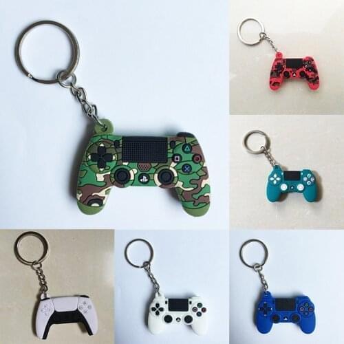 Soft Rubber Keychain PVC Multi Purpose Fashion Trinket Nice Gift Simulation Joystick Model Bag Pendant