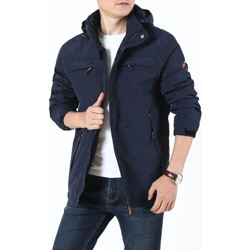 Mens Coat Parkas Winter Outdoors Military Style Hooded Parka Warm Jackets Simple Hem Practical Windproof Zipper Pockets Parka