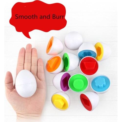 Puzzle Smart Egg Learning Education Math Toys 6 Smart Eggs 3D Puzzle Game For Children Popular Toys Jigsaw Mixed Shape Tools