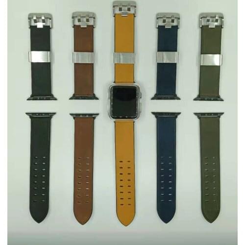 Hot selling leather strap for Apple strap series 6 / 5 / 3 / 2 / 1 SPORTS BRACELET 44mm 42mm 40mm 38mm strap