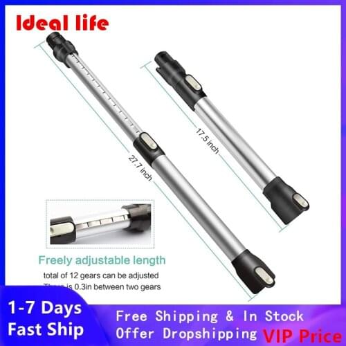 Handheld Cordless Telescopic Extension Rod Wand Tube For Dyson DC45 DC58 DC62 DC61 V6 Trigger V6 Soft Velvet Roller Suction Head