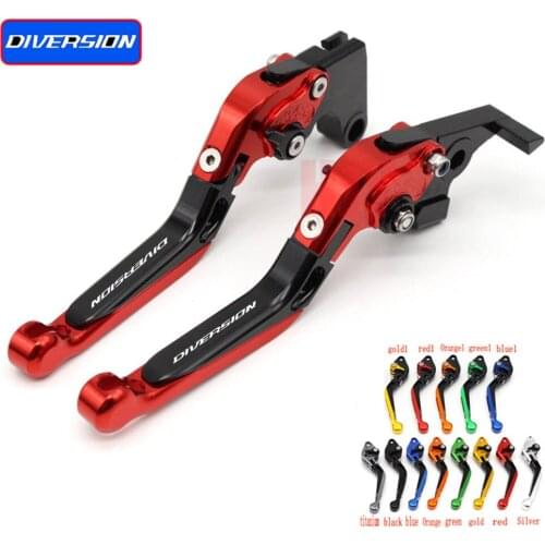 For YAMAHA XJ 6 XJ6 DIVERSION 2009-2015 Motorcycle Accessories Folding Extendable Brake Clutch Levers LOGO DIVERSION