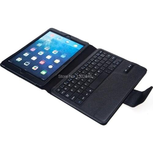 Russian & Special Letter 2 in1 Removable Wireless Bluetooth Keyboard & Leather Stand Cover Case For Apple ipad air 2 ipad 6 air2