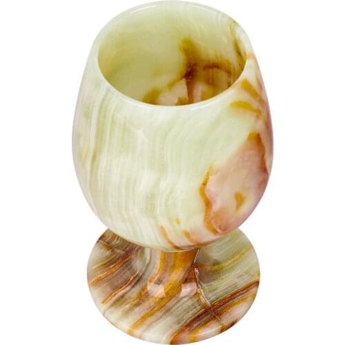 1pcs Afghanistan Jade Glasses Drink Cup Natural Stones Cup Wine Glass Stones Agate Wedding Toasting Party Marriage Wine Cups