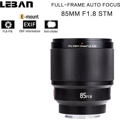VILTROX 85mm f1.8 STM Auto Focus Fixed Focus Lens F1.8 Full Frame Lens for Camera Sony E mount A9 a7III a7RIII a7SII A6400 A6500