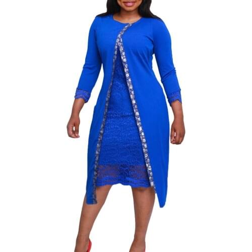 Korean Office Lady Dresses High Street Fashion Elegant Long Sleeve Vintage Chic Sheath Knee Length Dresses Wholesale Clothing