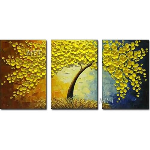 100% real painting hand-painted 3 3D knife flower pictures, painting canvas mural, living room painting