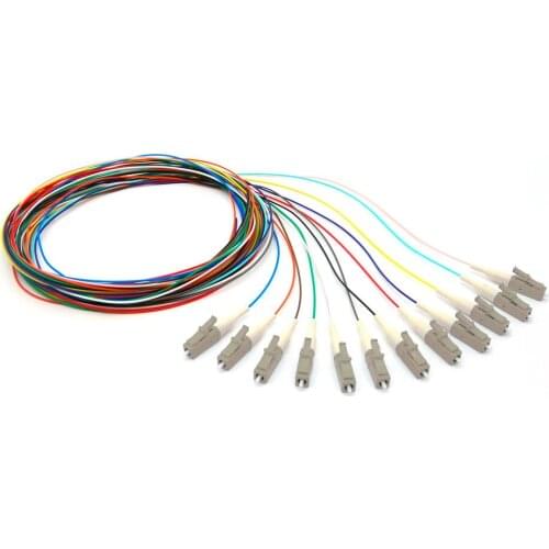 12 Strand 9/125 Fiber Optic Pigtail 1.5m LC/UPC Single Mode