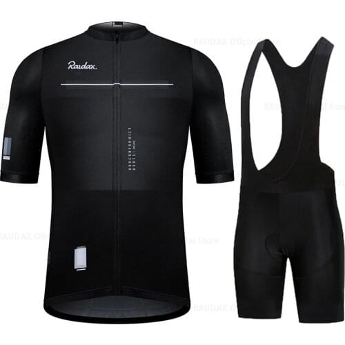 2021 Summer Black Cycling Jerseys Bike Wear Clothes Sports Team Clothing RAPHAFUL Ropa Ciclismo Uniformes Maillot