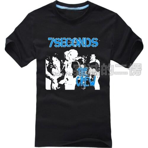 7 Second Punk Rock Band 3D Brand Shirt tshirt High Quality items fitness Hardrock heavy Metal 100%Cotton