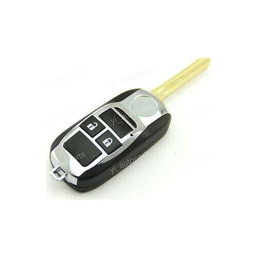 2 Buttons Remote Flip Folding Key Shell Case Cover For Toyota Hilux RAV4 Corolla Camry Avalon Tarago Prado 2005DJ1379 12BBY-08