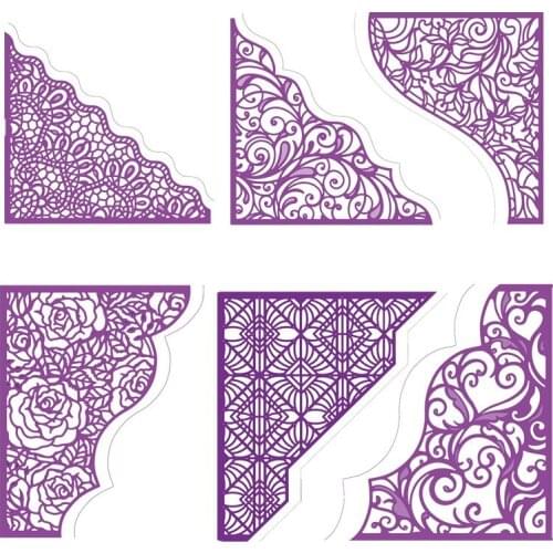 Flower Filigree Lace Edge Border Frame Metal Cutting Dies Stencils For DIY Scrapbooking Decoration Embossing Craft Die Cut 2019