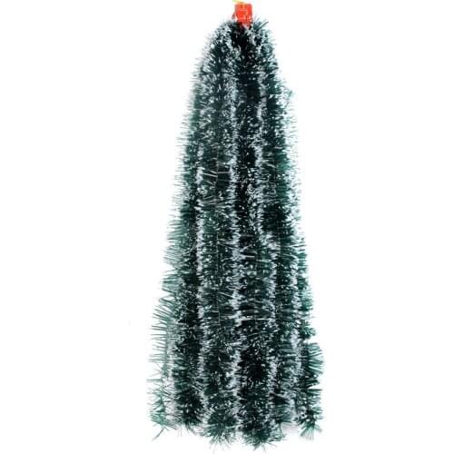 200cm Colorful Christmas Decoration Bar Tops Ribbon Garland Christmas Tree Ornaments White Dark Green Cane Tinsel Party Supplies