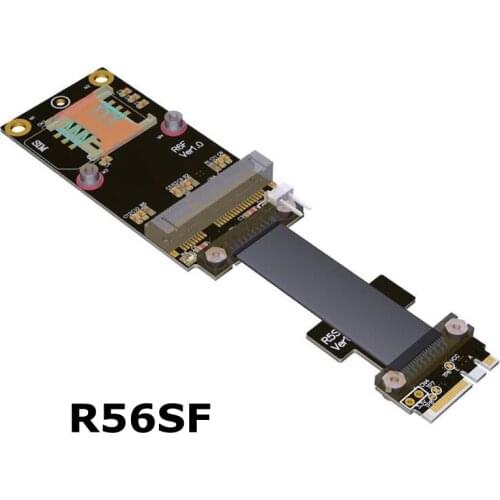 M.2 WiFi A.E key to mPCIe mini PCI-e Wireless Network Card Extension Cable Line Flexible Mini pci-e wifi Bluetooth Riser R56SF