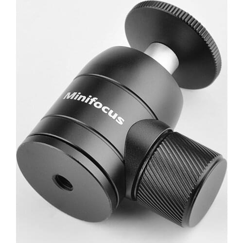 Mini Ball Head 1/4 inch Screw 360 Degree Rotatable Tripod Head for LED Light Tripod Monopod Slider Digital Camera Compact DSLR