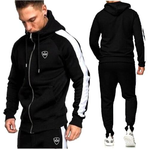 British Style Fashion Sweatshirt Casual Sets Mens Autumn And Winter Outdoor Running Jogger Training Fitness Sports Sets