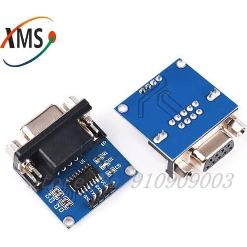 5pcs MAX3232 RS232 to TTL Serial Port Converter Module DB9 Connector MAX232 new
