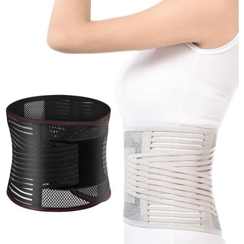 Lumbar Corset for Muscle Strain Pain Relief Health Care 4 Steel Plate Support Orthopedic Waist Brace Back Lumbar Support Belt