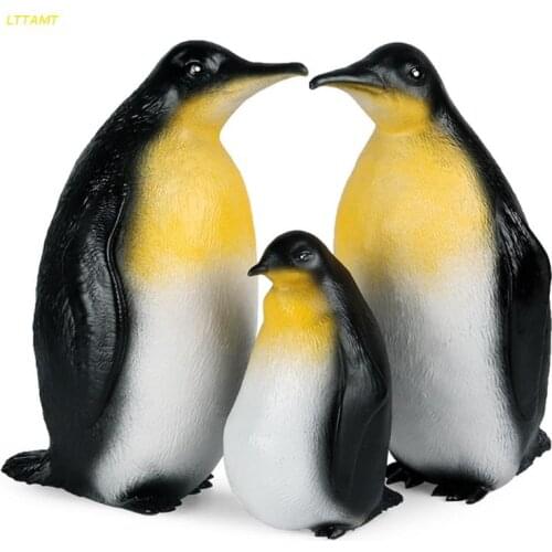 Lifelike Penguin Model Toy Figures for Bathroom Window Display Cake Toppers