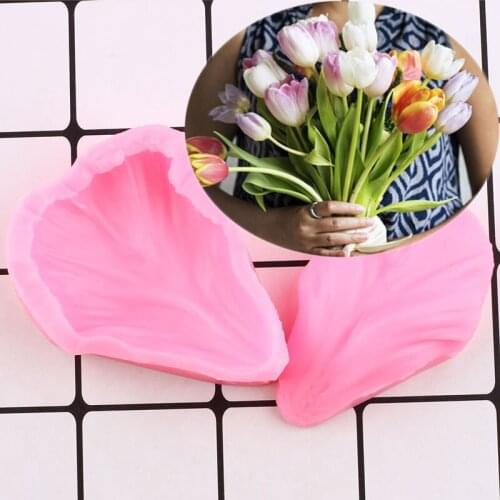 Flower Petal Silicone Mold DIY Wedding Cake Border Fondant Cake Decorating Tools Chocolate Gumpaste Polymer Clay Candy Mould