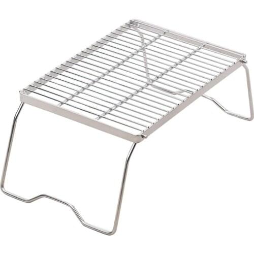 Folding Campfire Grill Heavy Duty Steel Grate Folding Campfire Grill Portable Camping Grill with Legs for Picnics