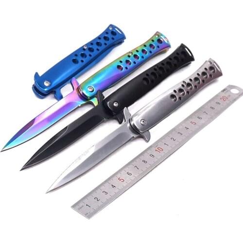 Folding Knife Tactical Survival Pocket Knife 3CR13 Blade Steel Handle Outdoor Hunting Multitool Rescue Camping Knives EDC Tools