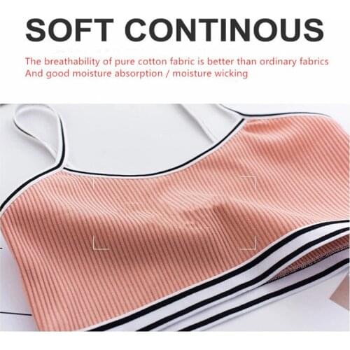 Bra sports Double layer childrens vest tube top threaded student developmental bra sports childrens underwear 9-12 years old