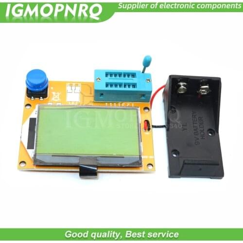 Transistor Tester LCR-T4 Mega328 M328 Multimeter Diode Triode Capacitance ESR Meter MOS/PNP/NPN L/C/R+ battery holder