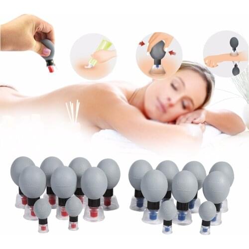 Vacuum Magnetic Therapy Suction Cup Meridian Acupuncture & Moxibustion Cupping Detox Body Cupping Massager Set