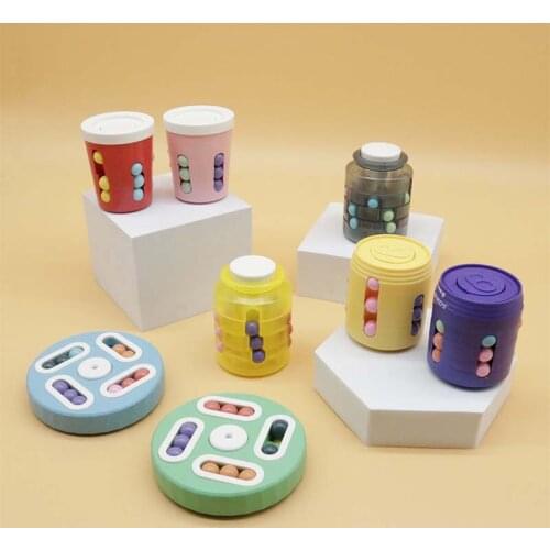 Magic Puzzle Ball Little Magic Bean Pop Can Professional Educational Toys For Kids Colorful Compressive Decompression Game Gift