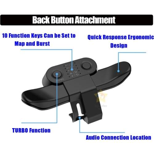 Replacement Paddles For PS4 Controller Back Button Attachment For Dualshock4 Gamepad Rear Extension Keys Dropshiping