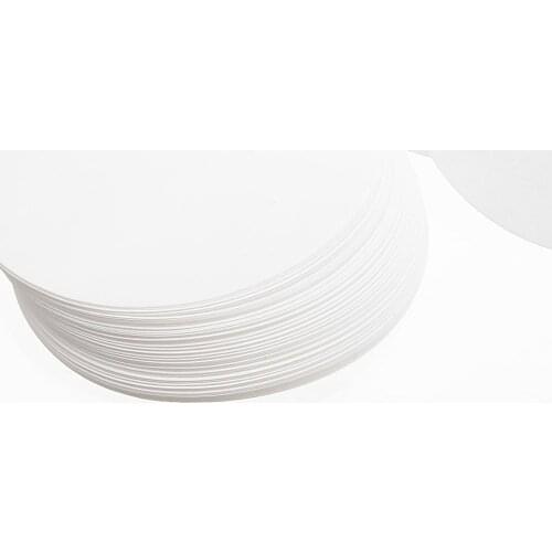 100Pcs/Set 7/9/11/15/18cm Qualitative Filter Paper Circular Funnel Filter Sheet Medium Speed 15-20um