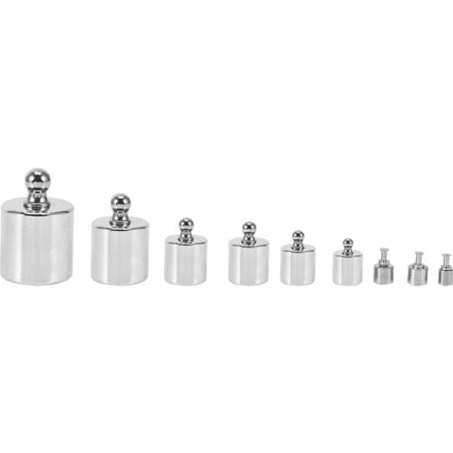 17pcs Digital Scale Calibration Weight 10mg-100g Stainless Steel Jewelry Scale Calibration Weight Set Tweezer Weighting Tools