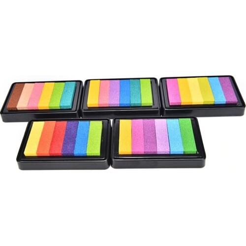 18 Colors Inkpad Handmade DIY Craft Oil Based Ink Pad Rubber Stamps Fabric Wood Paper Scrapbooking Ink pad Finger Paint Wedding
