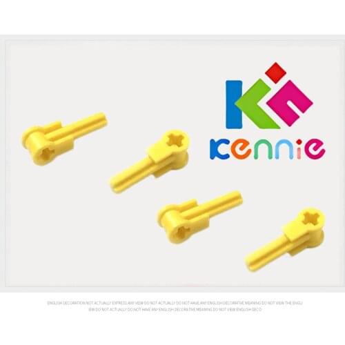 200pcs/lot Kennie DIY MOC Building Blocks Compatible with Hi-tech accessories 1x3 shaft with cross hole 2M cross connector 6553