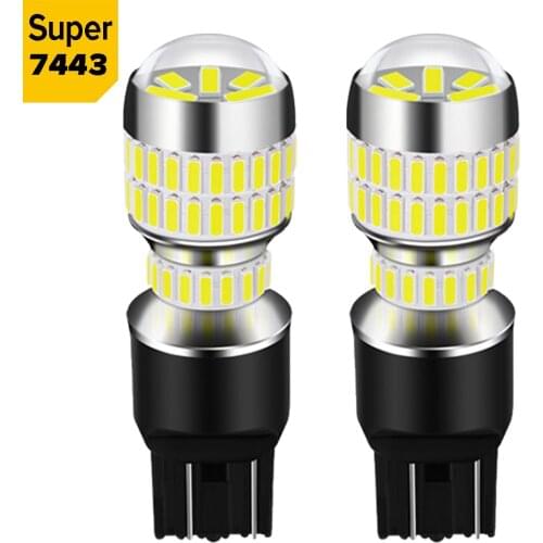 2X T20 7443 P21W BA15S 1156 white Canbus No Error LED Daytime running light Reverse bulb For Hyundai Creta 2016 2017 2018 2019