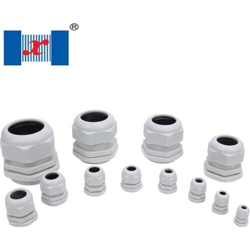 4Pcs/L IP68 M63 Grey Plastic PP Nylon Compression Waterproof Connector Cable Glands