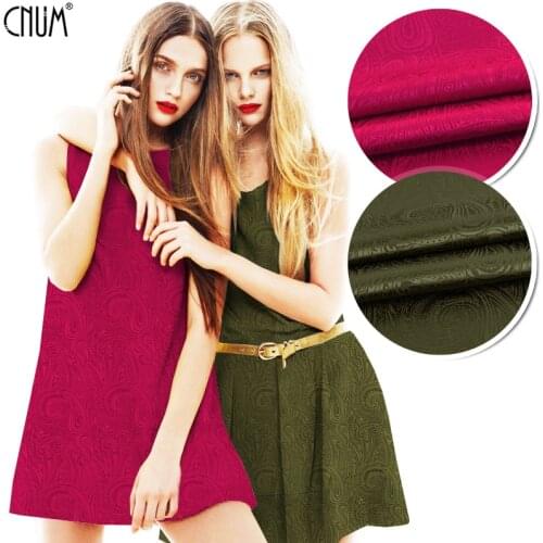 CNUM SP525 Pure Silk/Classic Paisley/Silk Fabric Elastic Silk 90% Silk 10% Spandex/Width 1.18yd Thickness 16mm