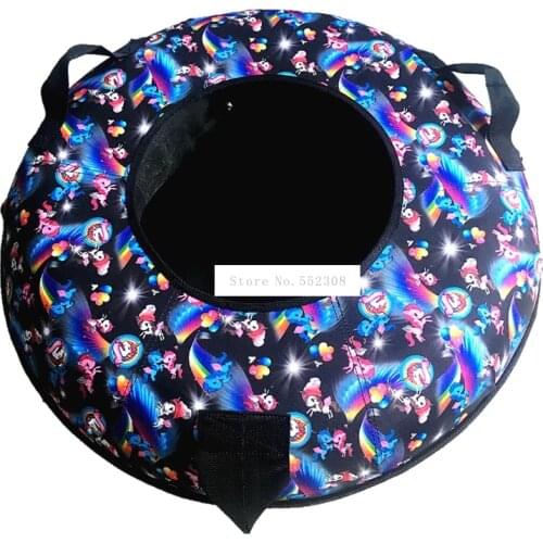 Children Skiing Ring Rubber Winter Inflatable Inner Tyre Ski Circle Kids Child Outdoor Snow Skiing Pad Board Winter Sports Tool