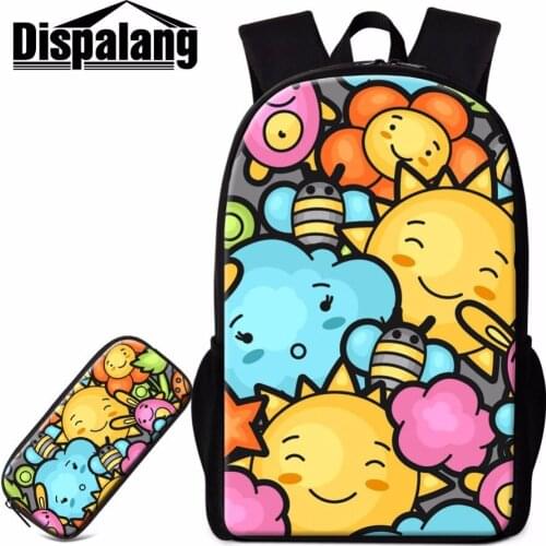 Dispalang Cartoon Backpack for Girls Big Cute Bookbags Lightweight Backpacking Bags for Primary Students Aniaml Book Bag Mochila